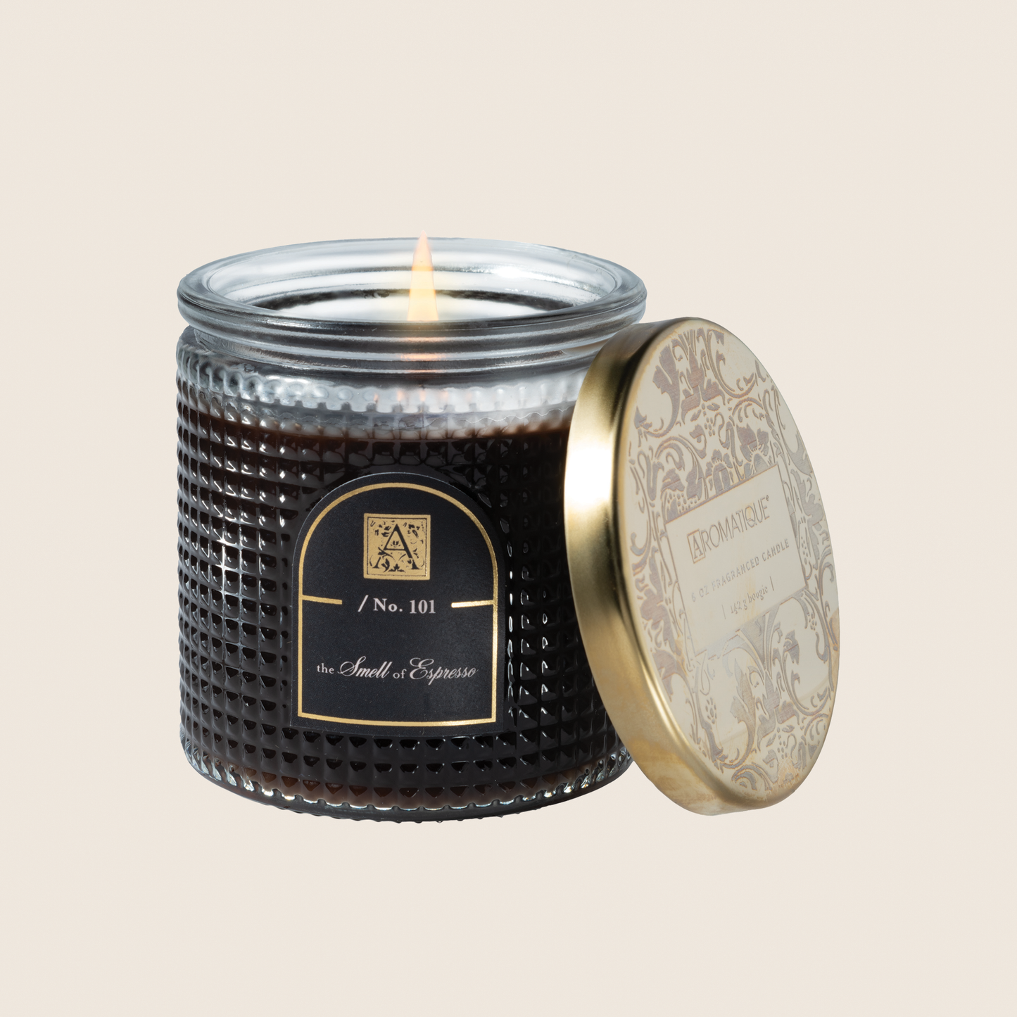 The Smell of Espresso - Textured Glass Candle