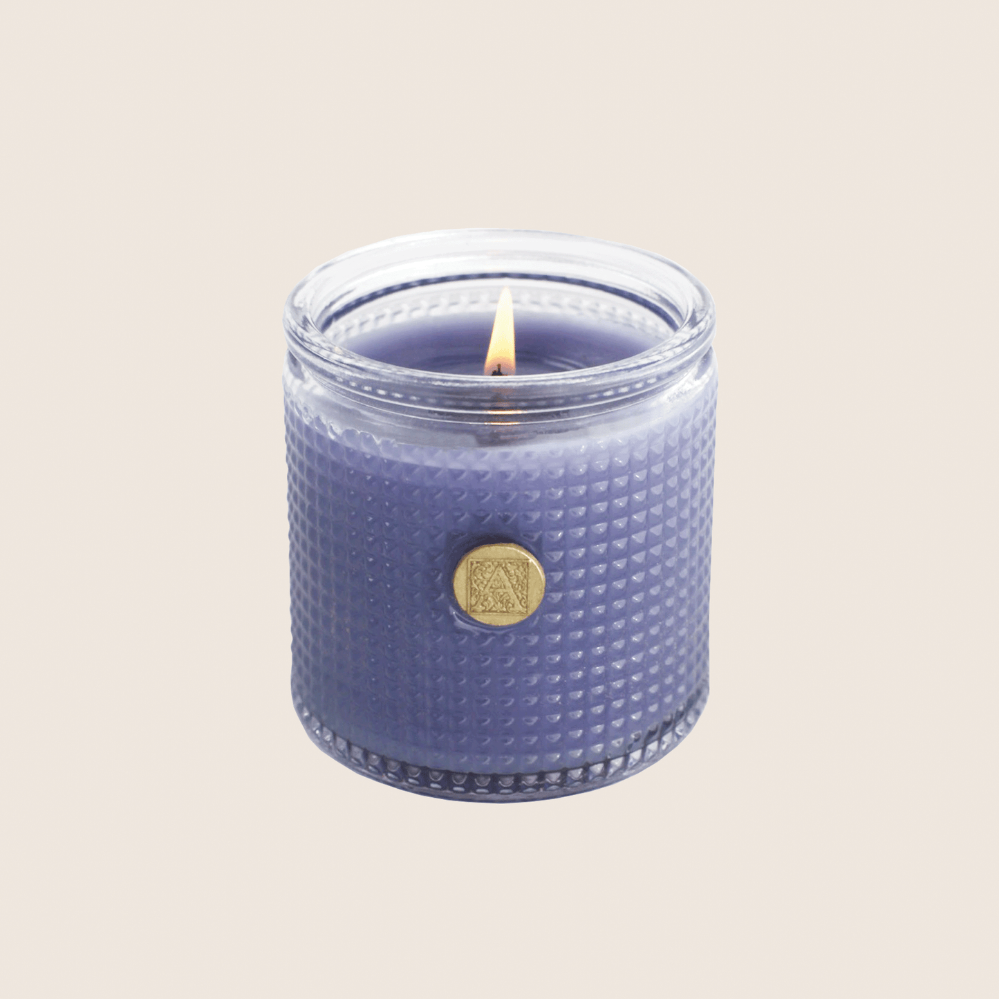 Lavender Bouquet - Elegant Essentials - Textured Glass Candle