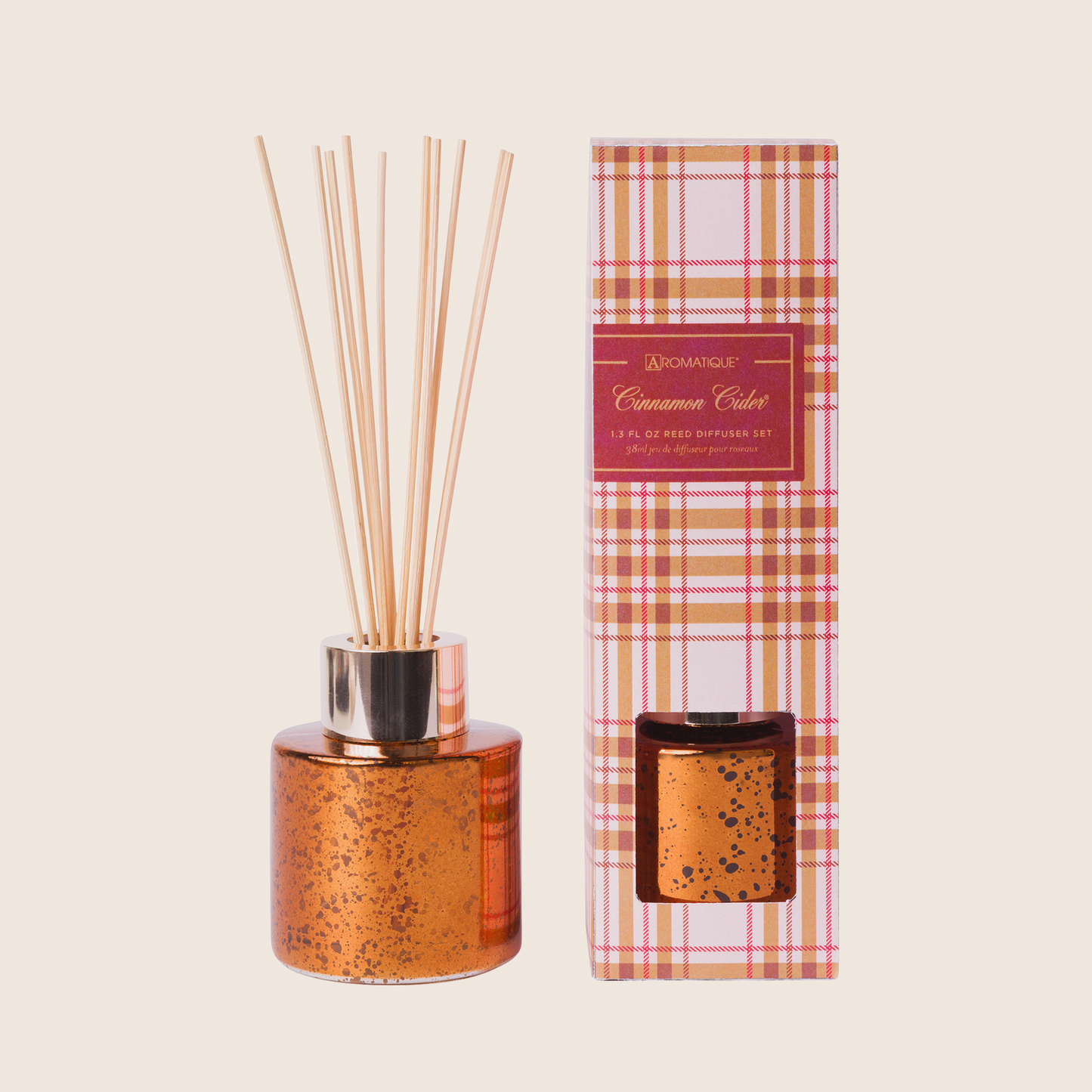 Cinnamon Cider - Plaid Mini Reed Diffuser Set