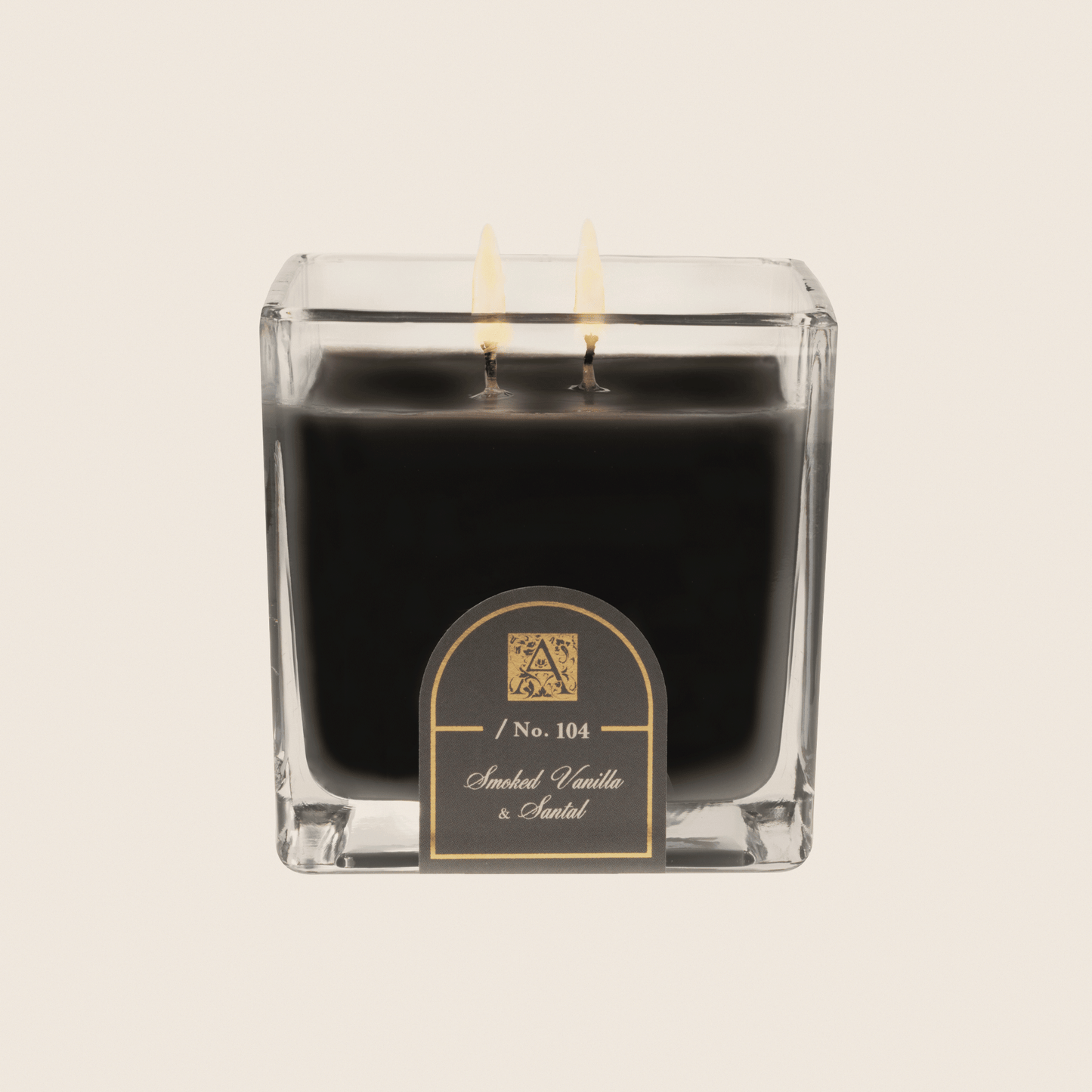 Smoked Vanilla & Santal - Cube Glass Candle