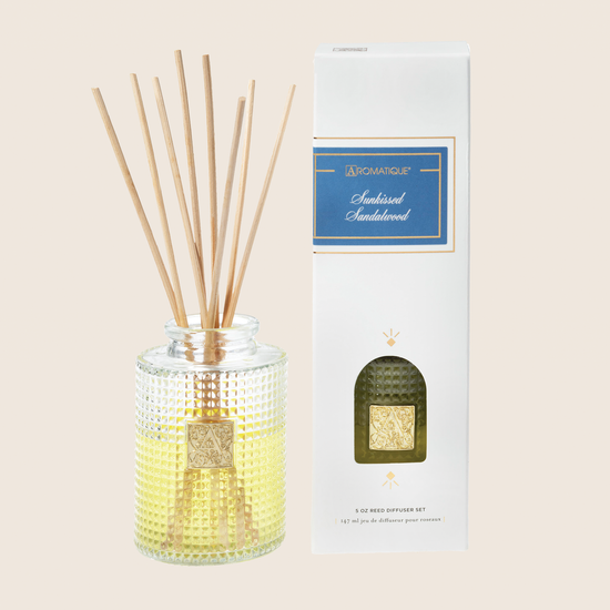 New! Sunkissed Sandalwood - Reed Diffuser Set