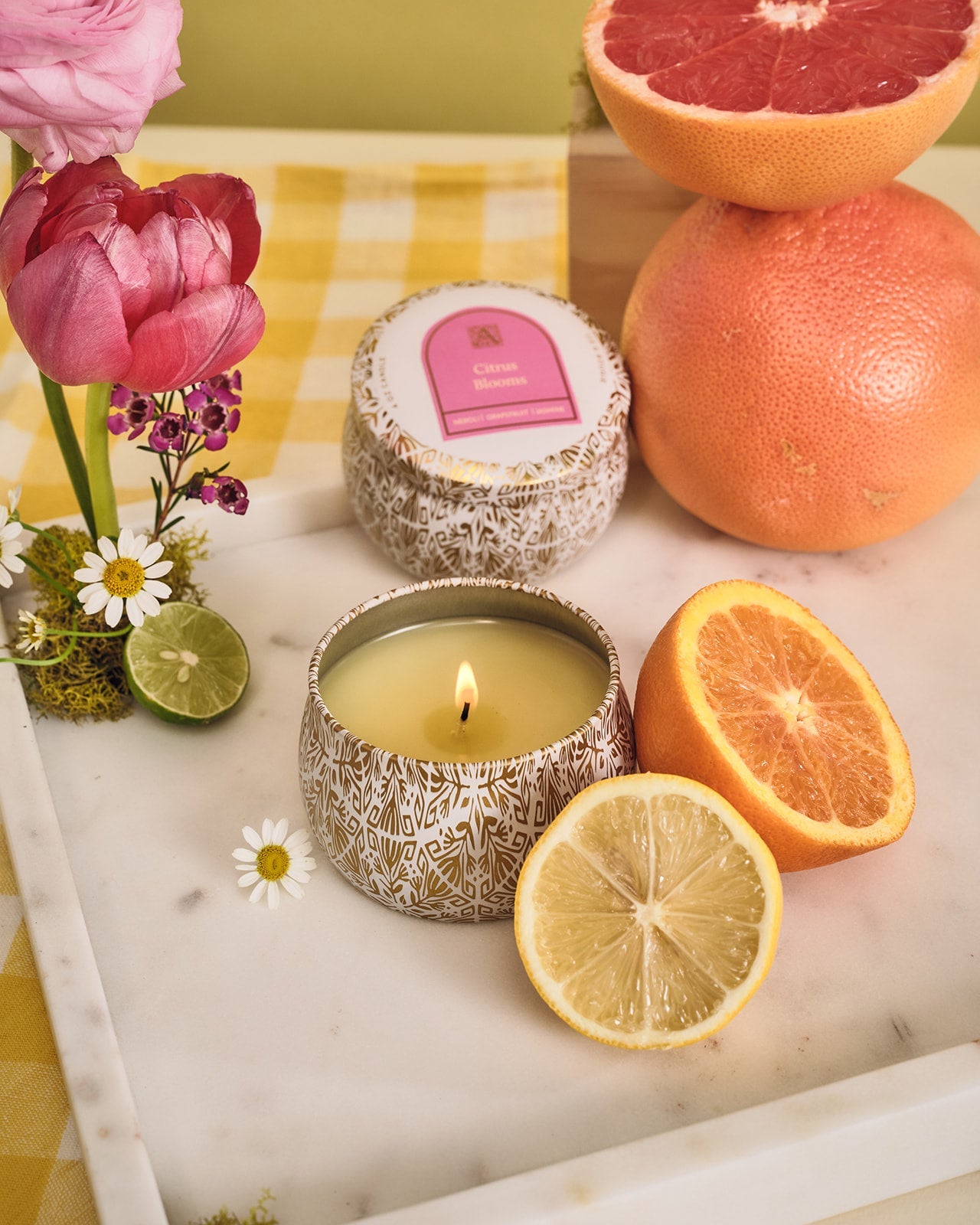 Citrus Blooms - Printed Travel Tin