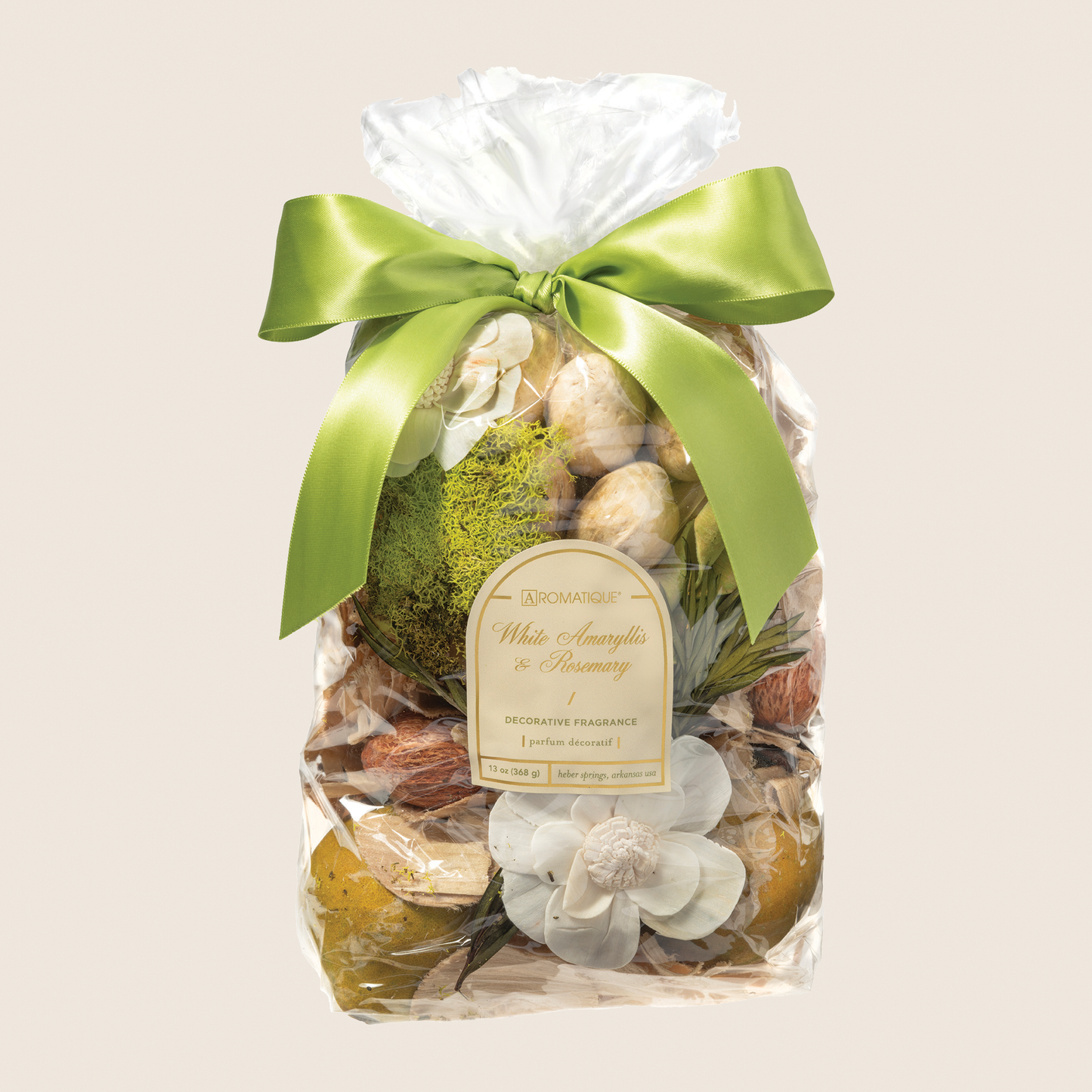 White Amaryllis & Rosemary - Large Decorative Fragrance Bag