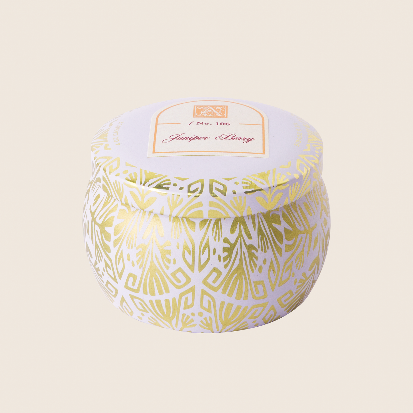 Juniper Berry - Printed Travel Tin Candle