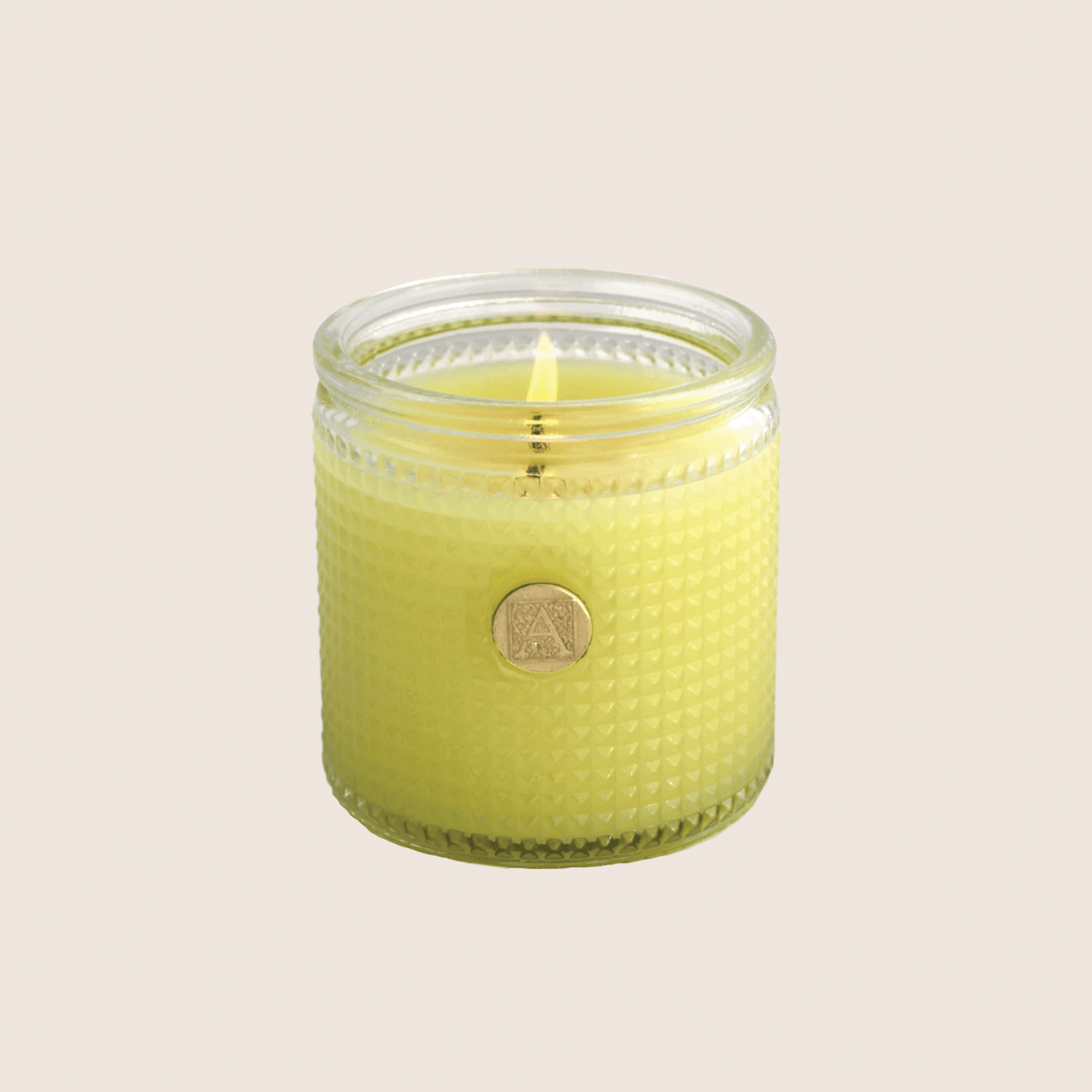 Lemon Basil - Elegant Essentials - Textured Glass Candle