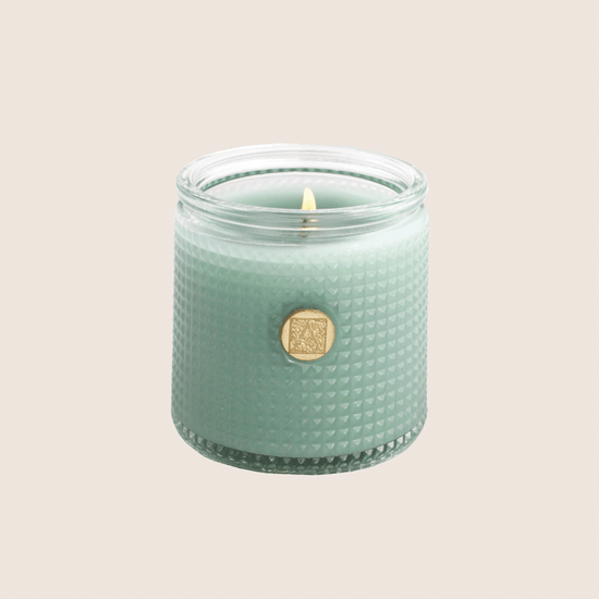 Silver Eucalyptus - Elegant Essentials - Textured Glass Candle