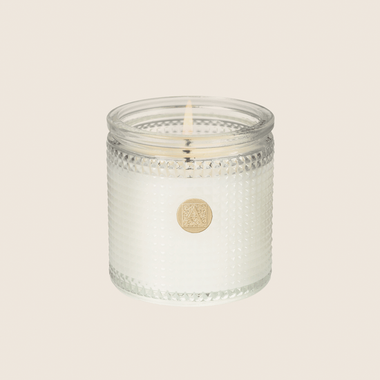 Royal Linen - Elegant Essentials - Textured Glass Candle
