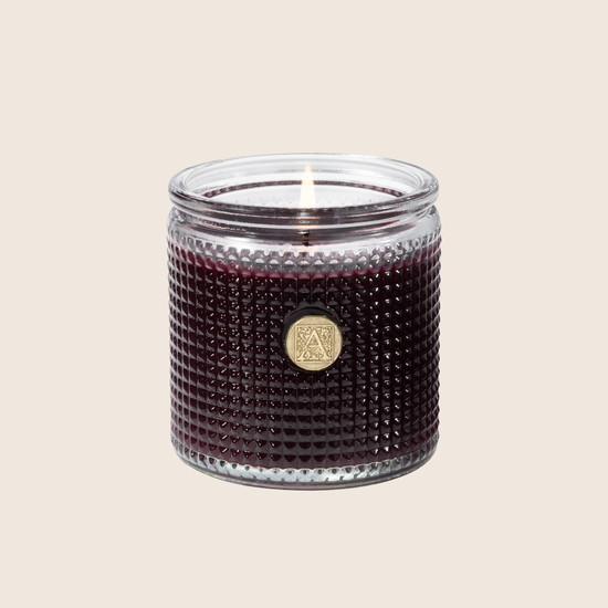 Autumn Cherry - Elegant Essentials - Textured Glass Candle