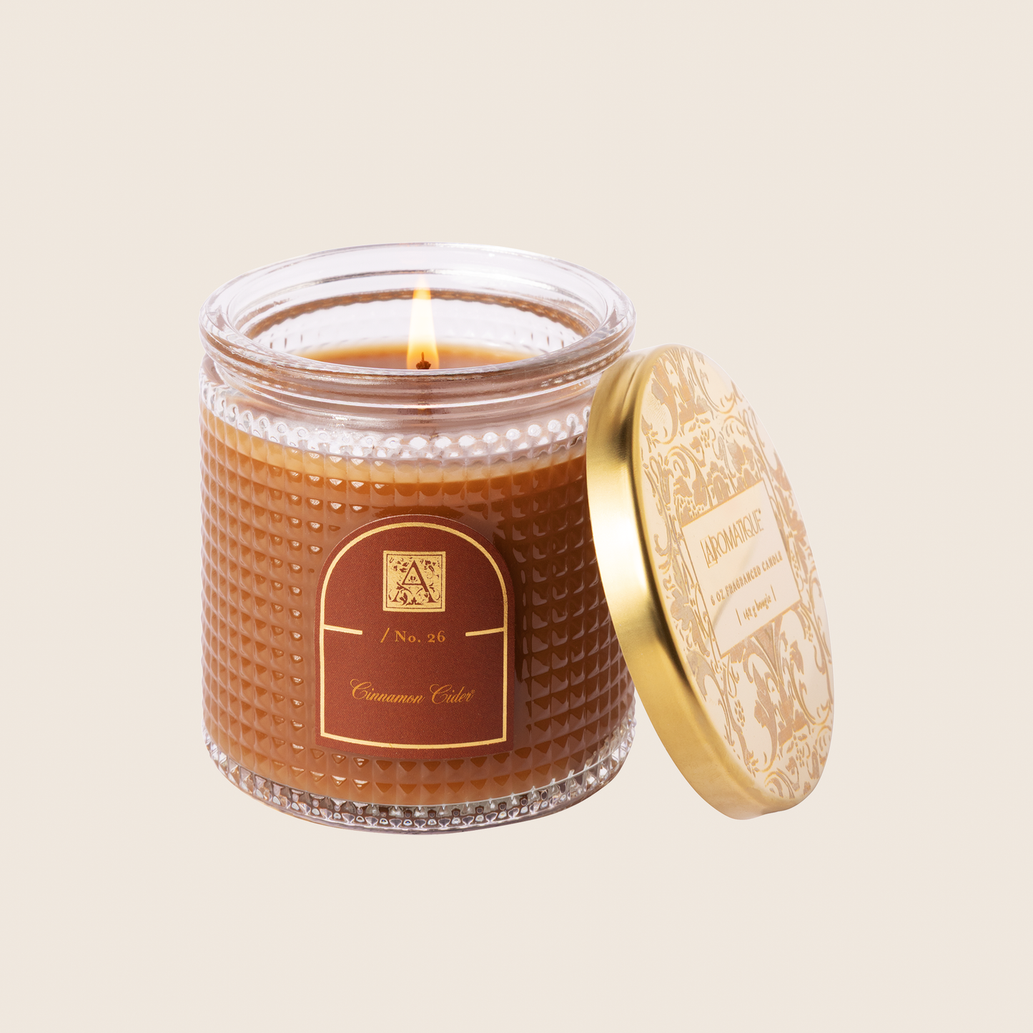 Cinnamon Cider - Textured Glass Candle