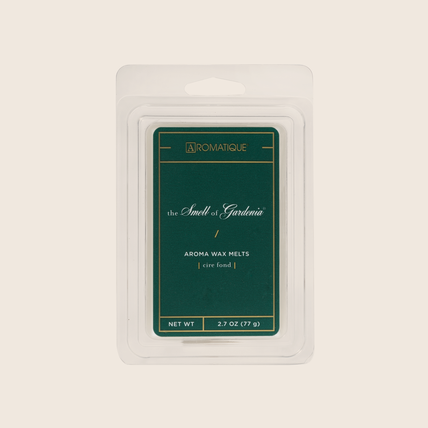 The Smell of Gardenia® fills any space with the intoxicating fragrance of gardenia blooms paired with hyacinth, white jasmine, and rose topped with peach nectar and warm balsam. Aromatique Wax Melts are a set of 8 cubes that contain 100% food-grade paraffin wax and a highly fragrant aroma - no wicks or flames needed. 