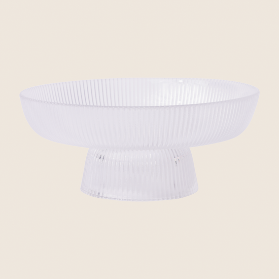 Ribbed Glass Decorative Fragrance Bowl - Aroma Accessories