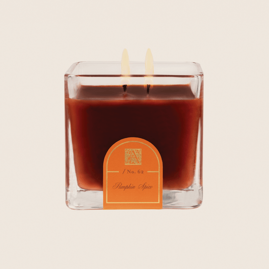 Load image into Gallery viewer, Pumpkin Spice  -  Cube Glass Candle
