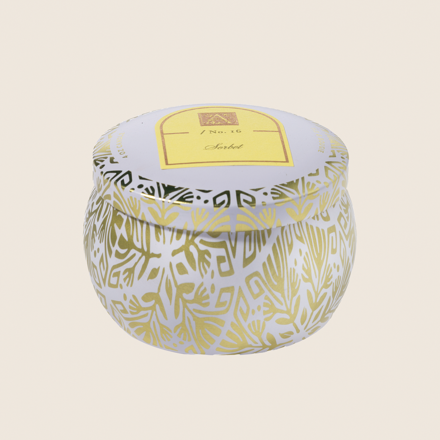 NEW! Sorbet - Printed Travel Tin Candle