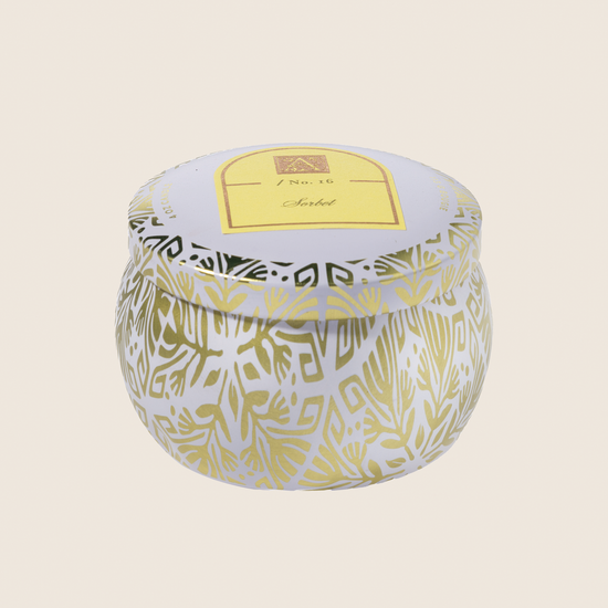 NEW! Sorbet - Printed Travel Tin Candle