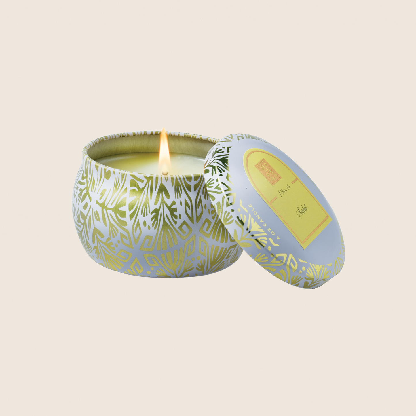 NEW! Sorbet - Printed Travel Tin Candle