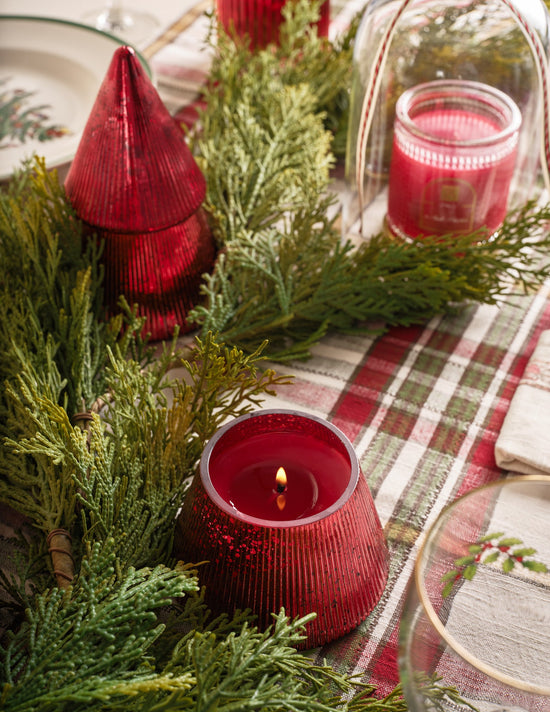 The Smell of Christmas® - Plaid Tree Glass Candle