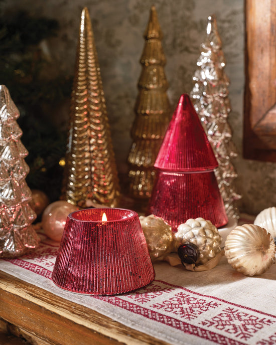 The Smell of Christmas® - Plaid Tree Glass Candle