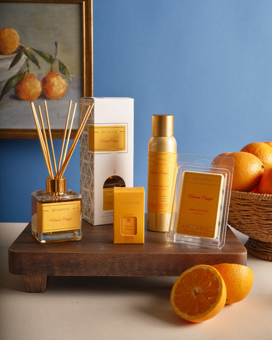 SCENT OF THE ONEのDIFFUSER ORANGE Valencia Orange - Reed Diffuser Set – Aromatique