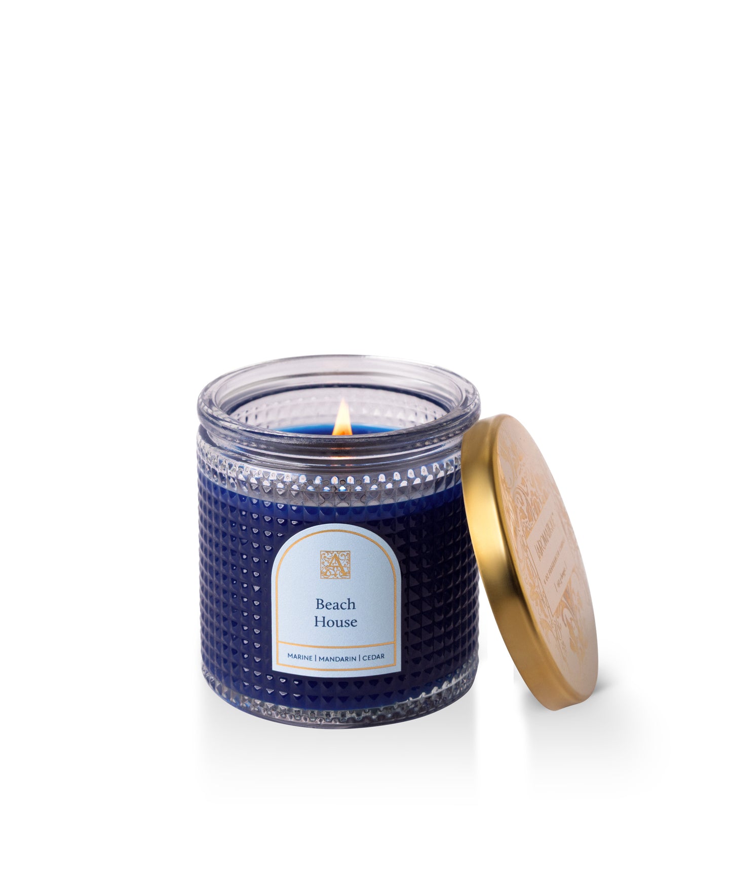 Beach House - Elegant Essentials - Textured Glass Candle