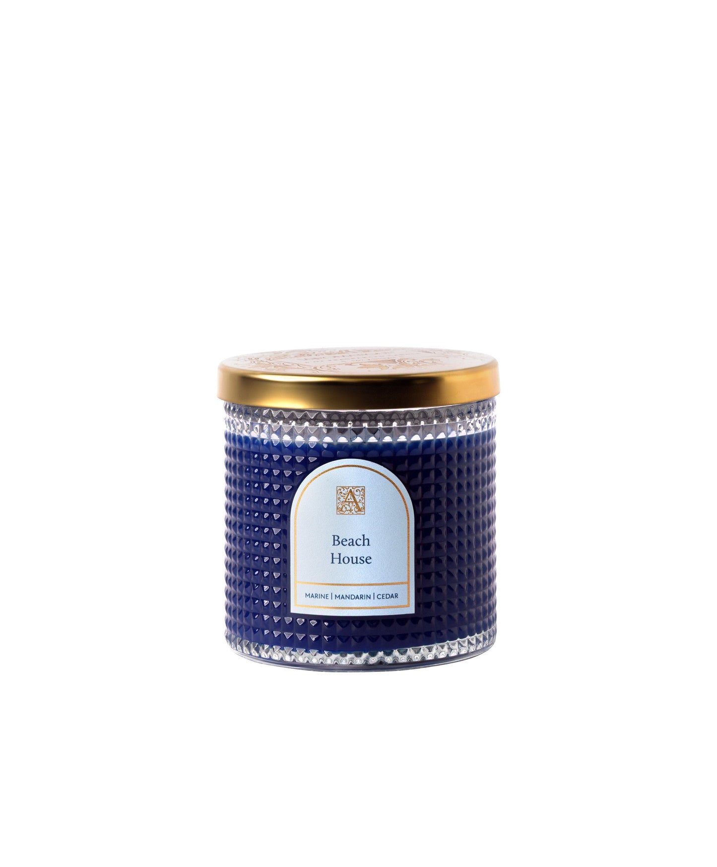 Beach House - Elegant Essentials - Textured Glass Candle
