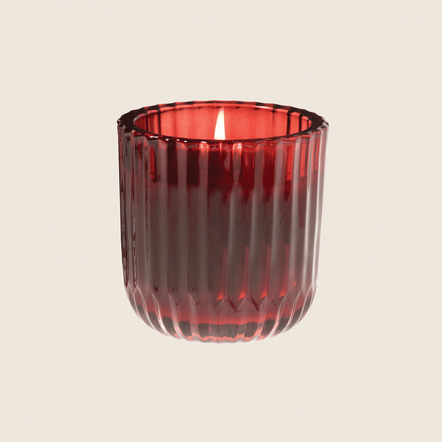 The Smell of Christmas - Ribbed Glass Candle