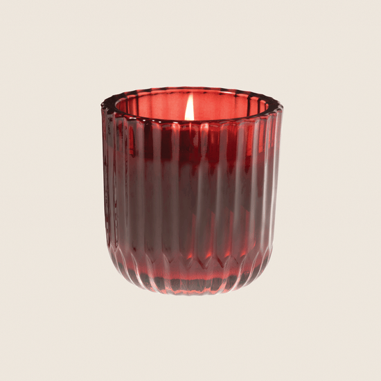 The Smell of Christmas - Ribbed Glass Candle