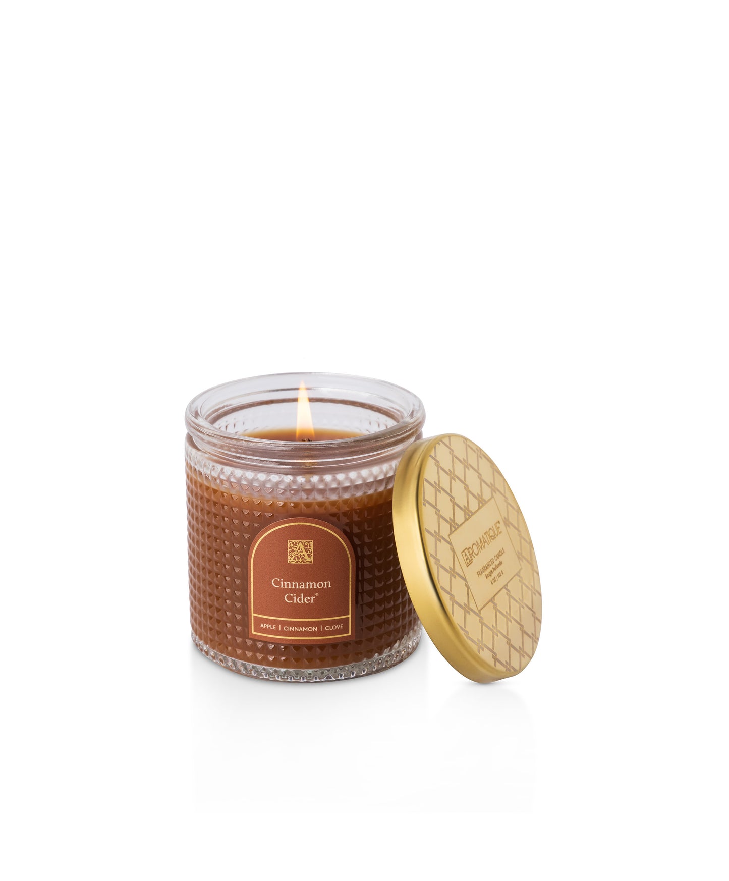 Cinnamon Cider - Textured Glass Candle