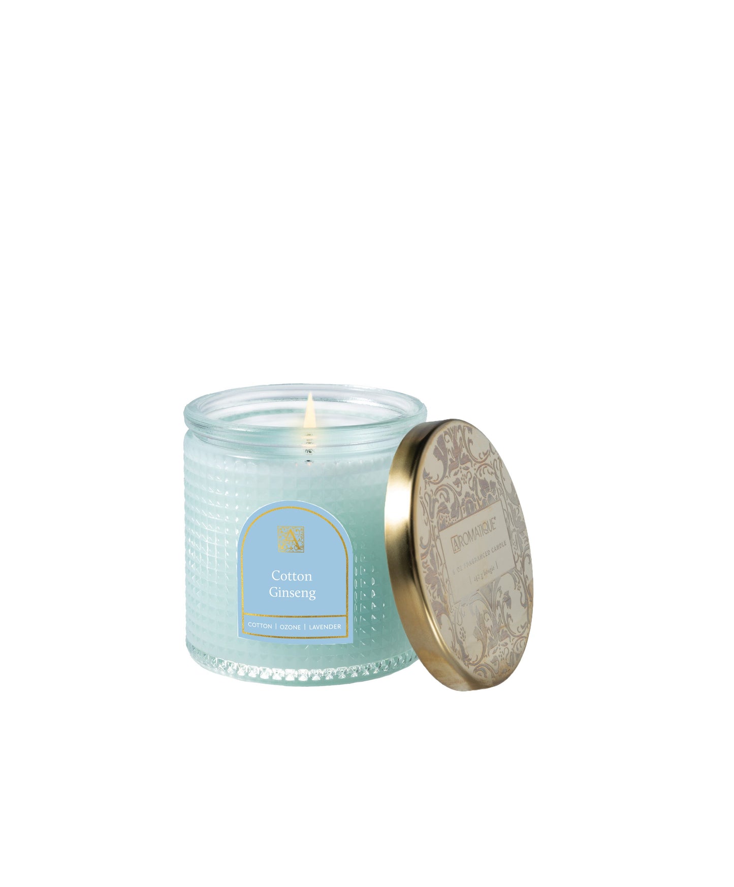 Cotton Ginseng - Textured Glass Candle