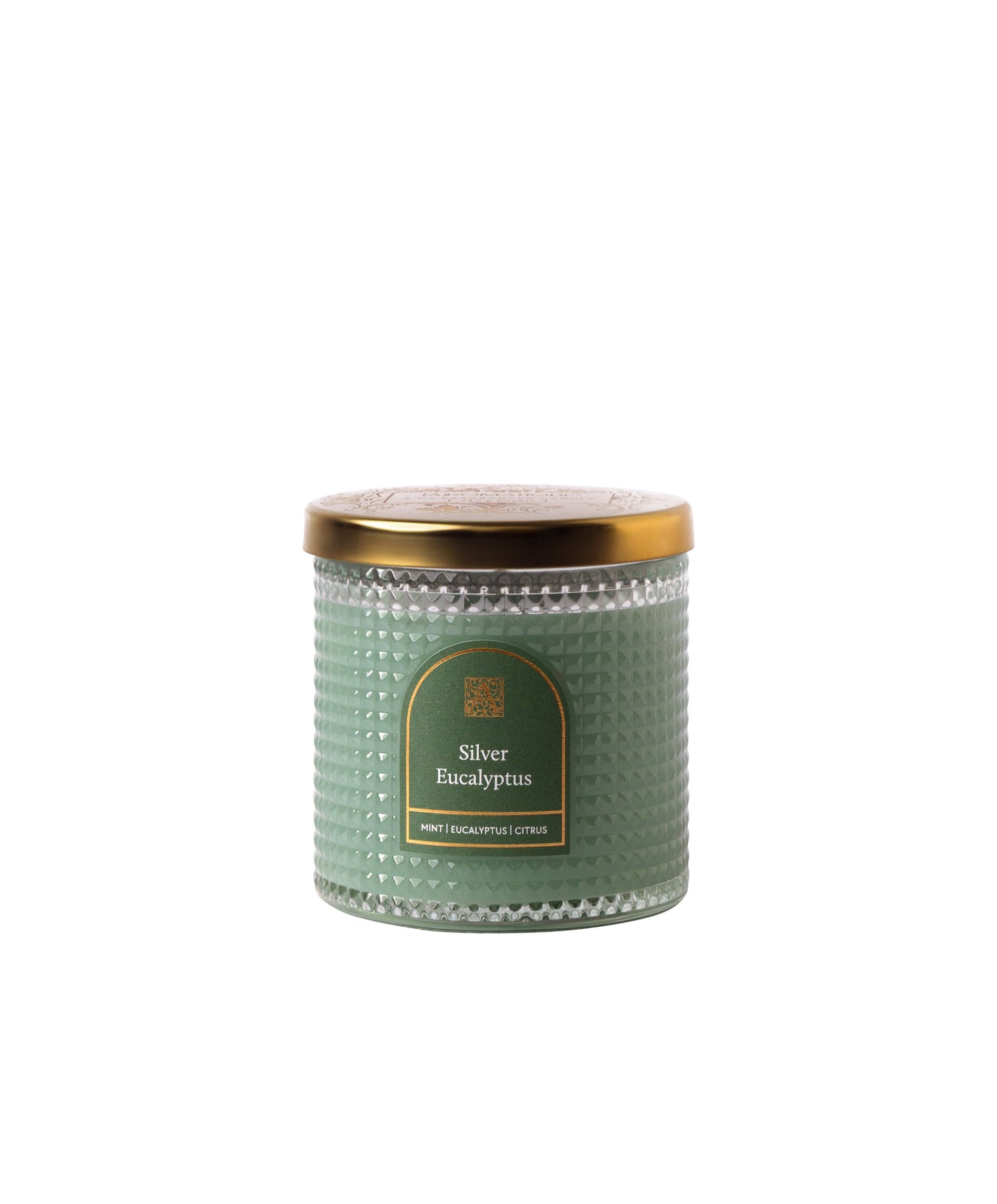 Silver Eucalyptus - Elegant Essentials - Textured Glass Candle