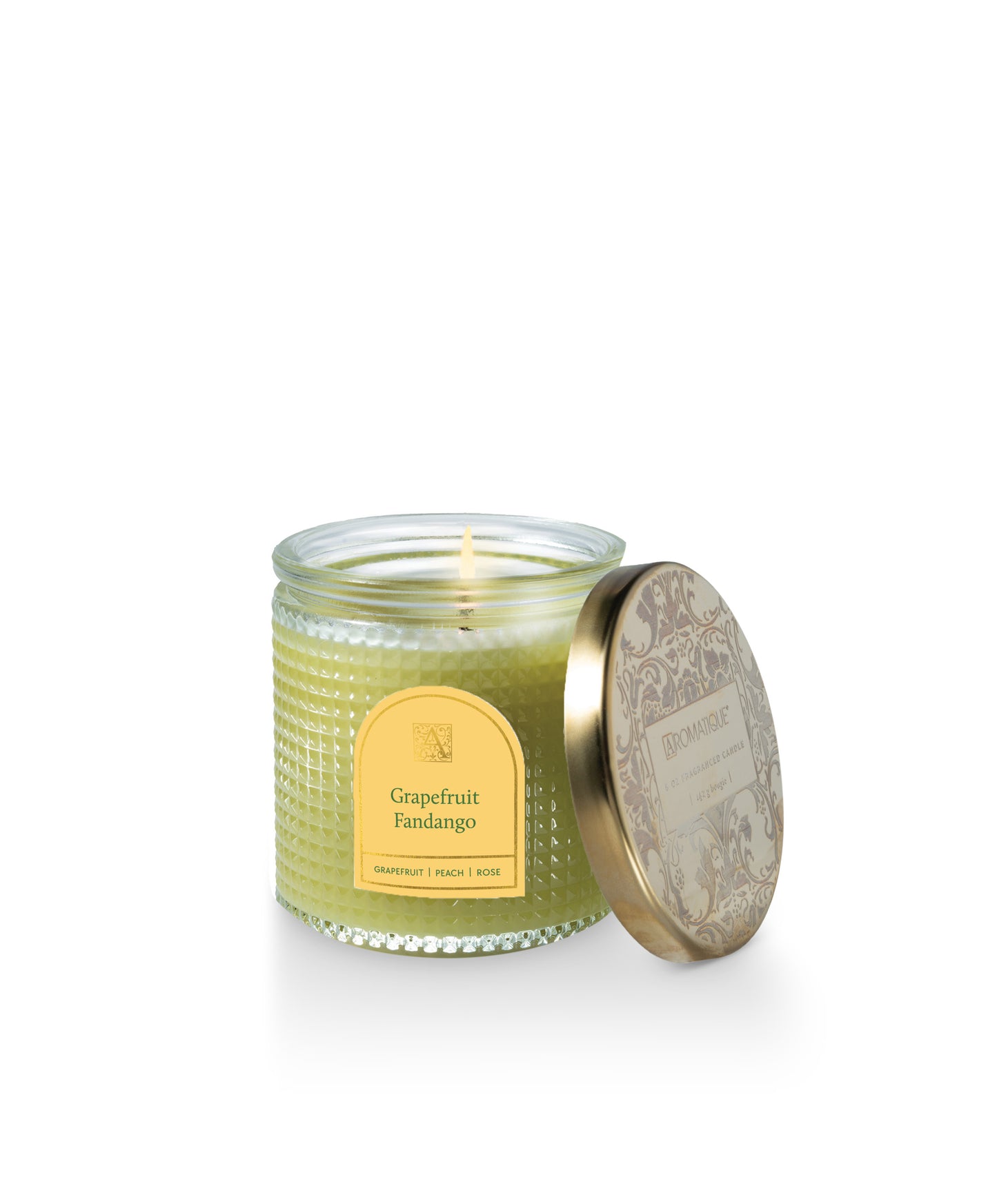 Grapefruit Fandango - Textured Glass Candle