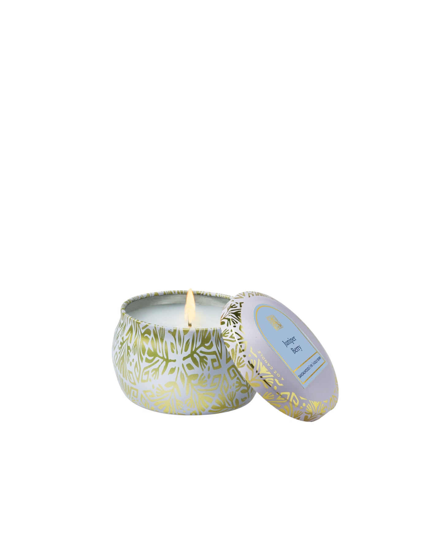 Juniper Berry - Printed Travel Tin Candle