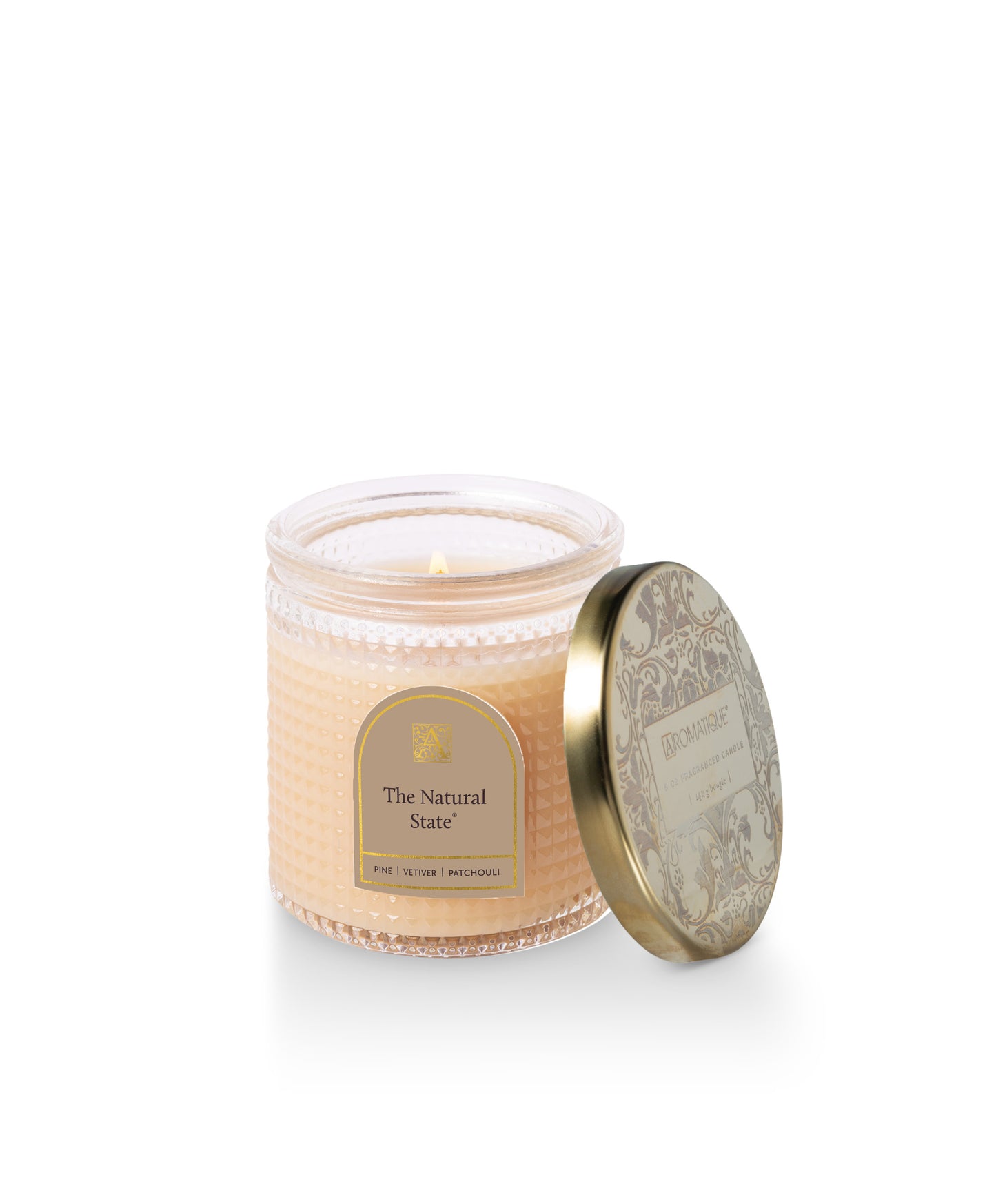 Natural State - Textured Glass Candle