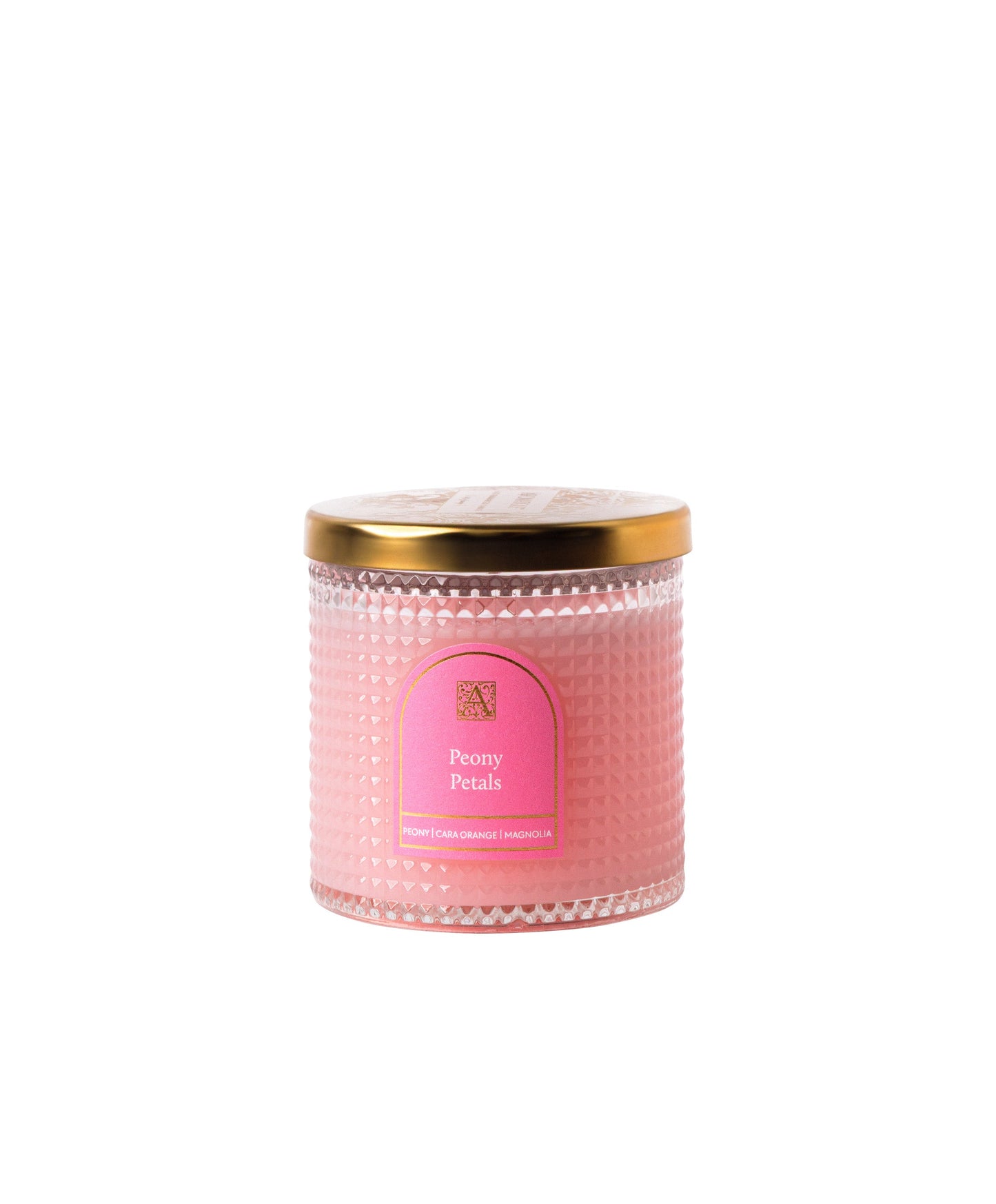 Peony Petals - Elegant Essentials - Textured Glass Candle
