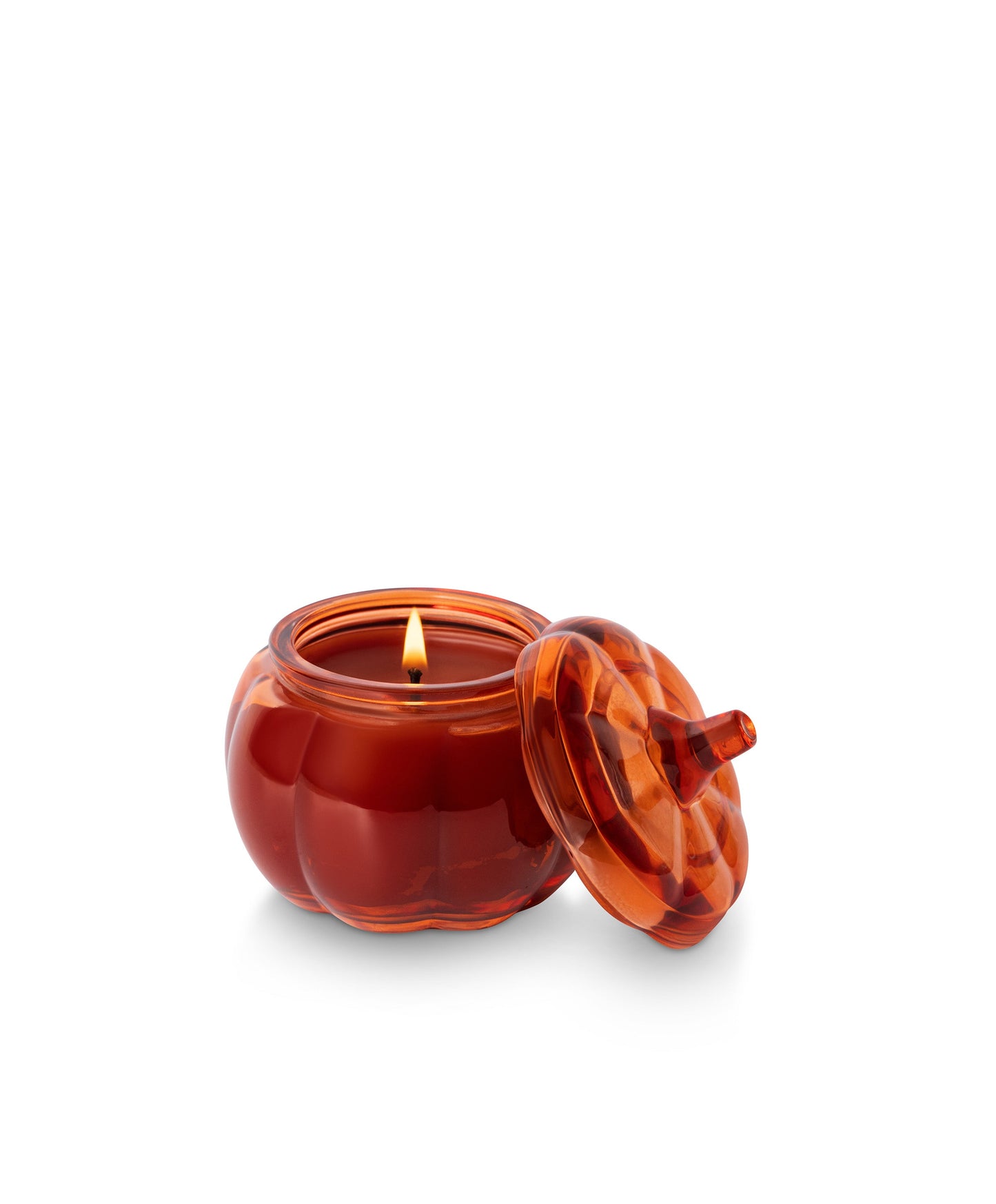 Pumpkin Spice - Pumpkin Glass Candle w/Lid - Plaid Collection