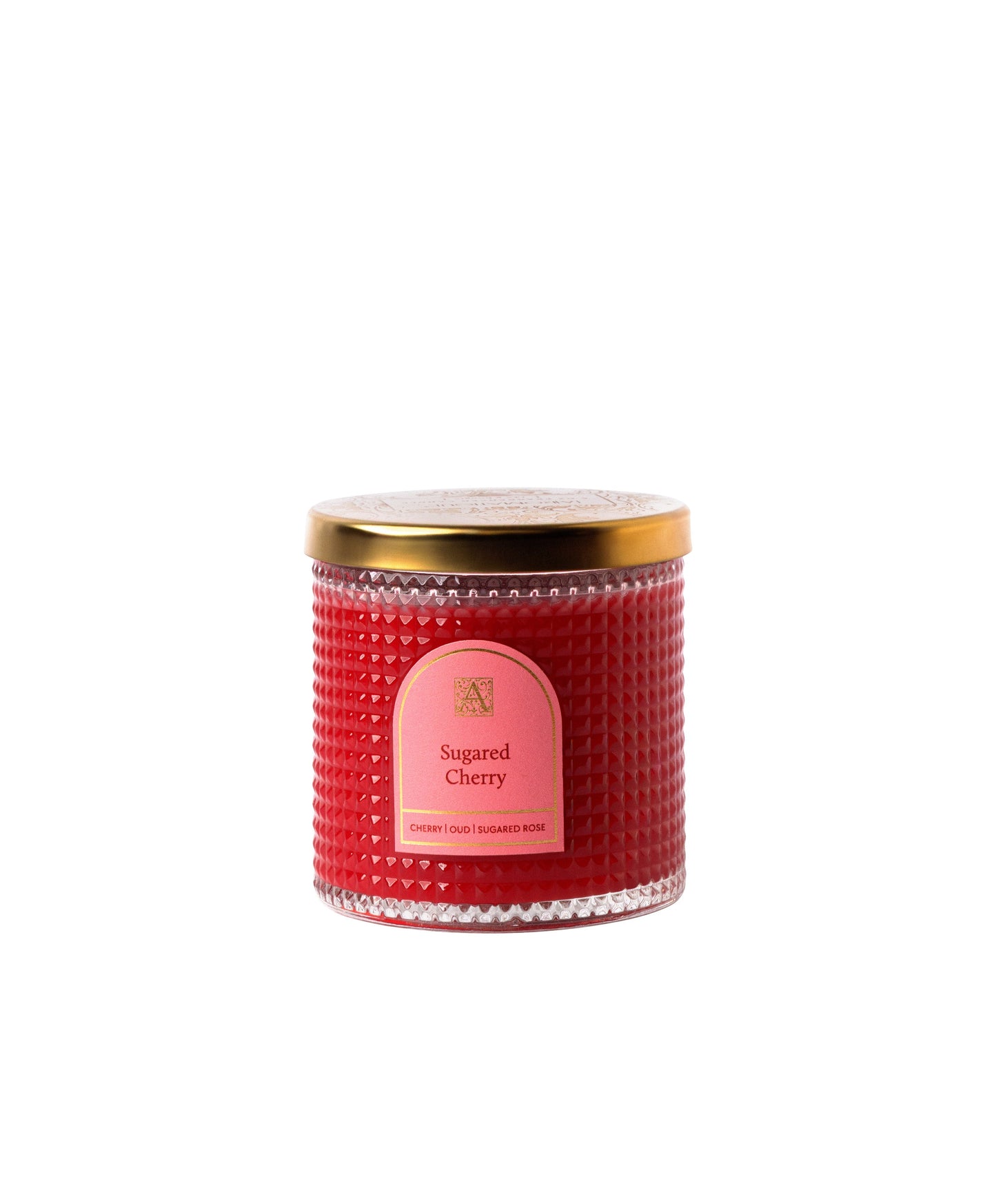 Sugared Cherry - Elegant Essentials - Textured Glass Candle