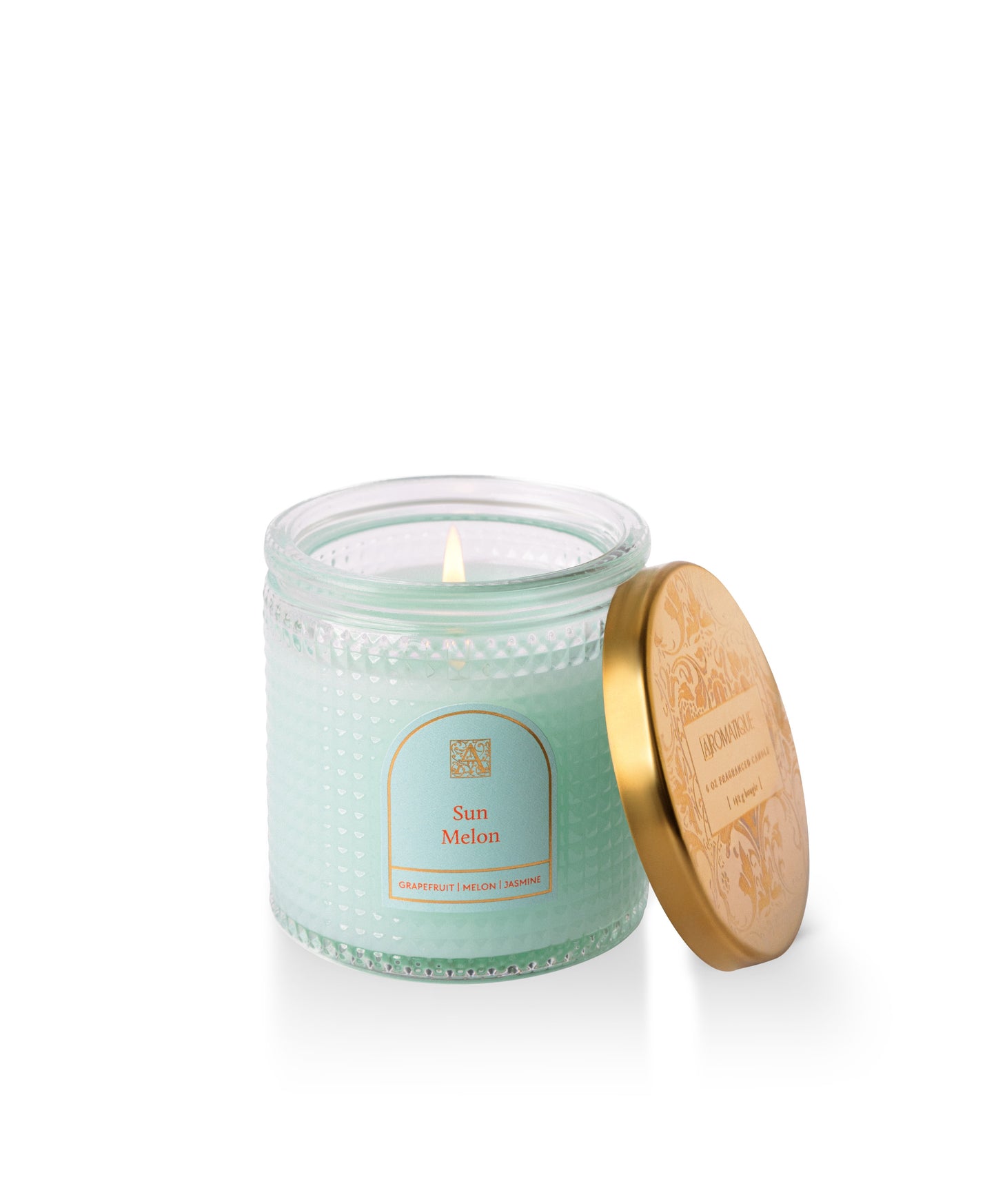 Sun Melon - Elegant Essentials - Textured Glass Candle