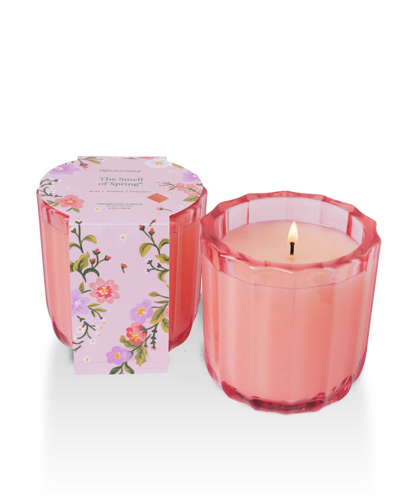 The Smell of Spring - Ribbed Glass Candle