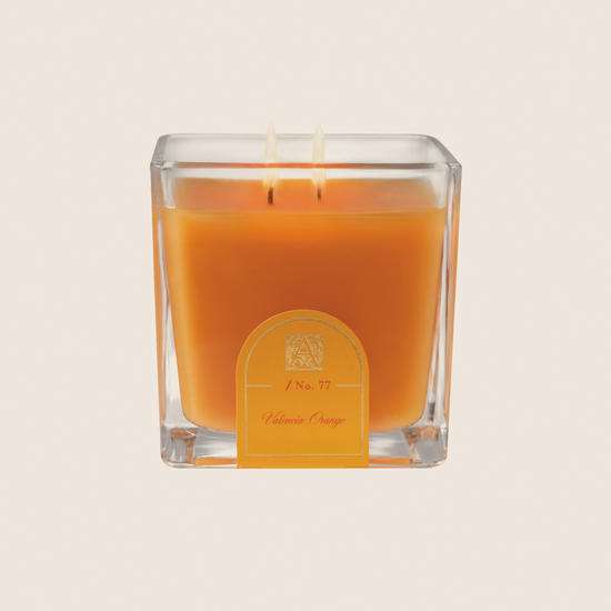 Valencia Orange  -  Cube Glass Candle