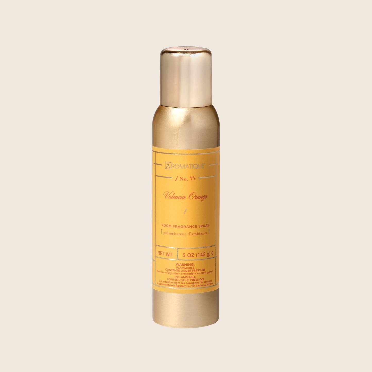 Load image into Gallery viewer, Refresh your space with a burst of energizing fragrance with the Valencia Orange Aerosol Room Spray. A light spray of this fine mist will fill your room with bright notes of citrus peel, berries, sweet orange, apple, and pineapple - adding energy and zest to any space. 
