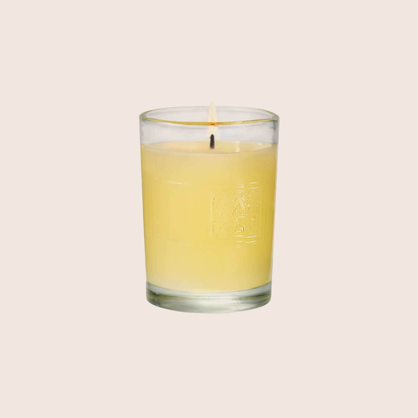 Load image into Gallery viewer, Orange &amp;amp; Evergreen - Glass Votive Candle
