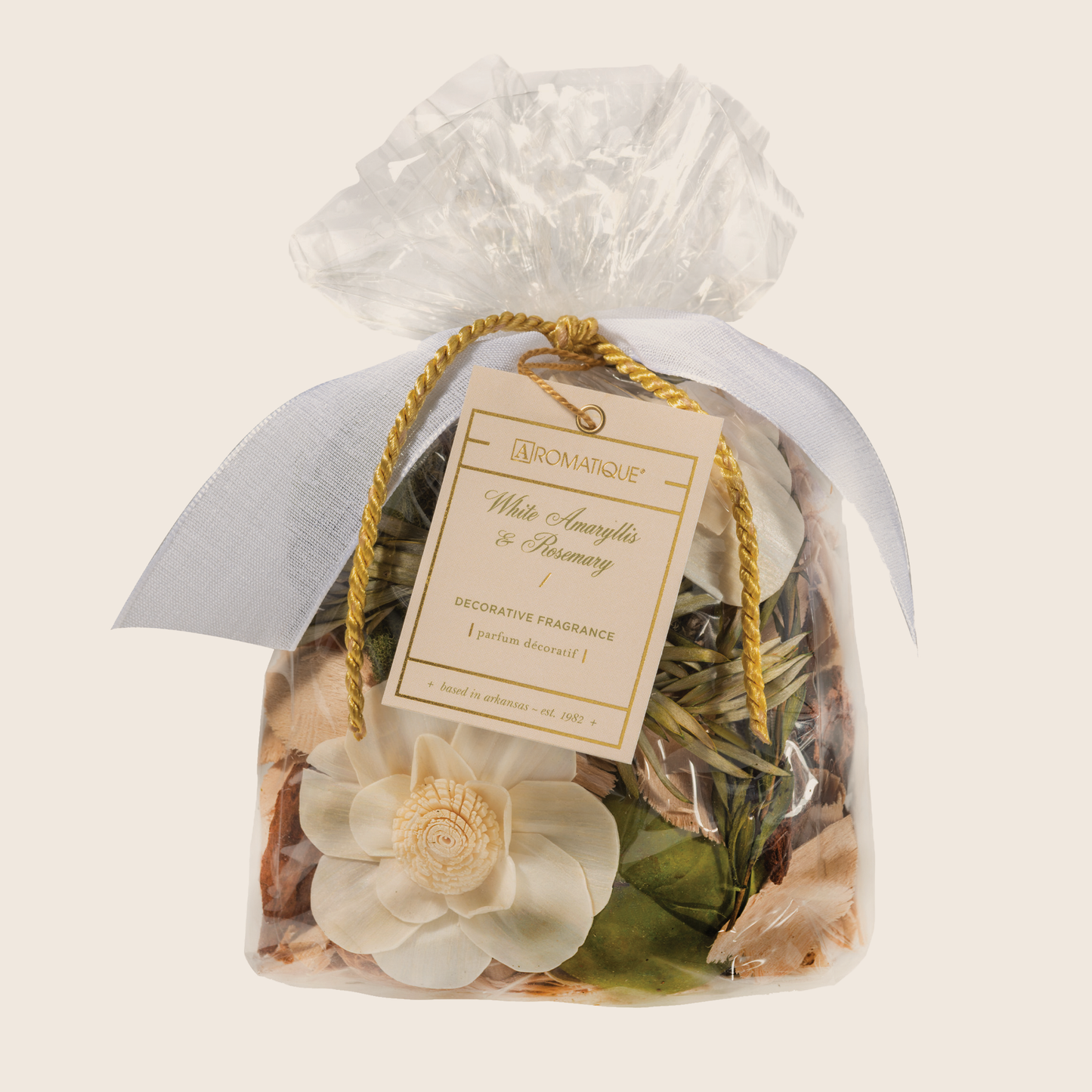 White Amaryllis & Rosemary - Standard Decorative Fragrance Bag