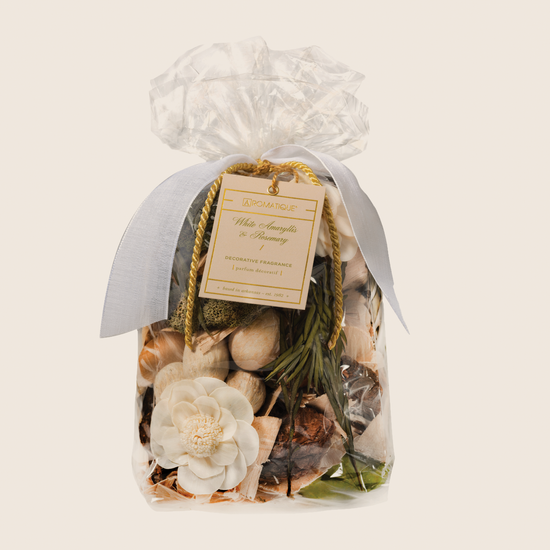 White Amaryllis & Rosemary - Large Decorative Fragrance Bag