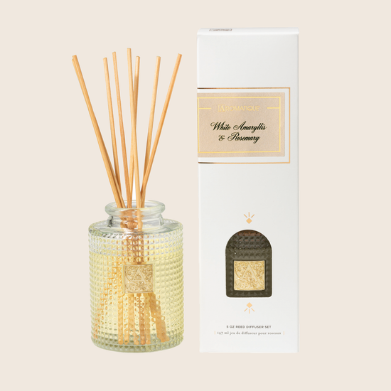 White Amaryllis & Rosemary - Reed Diffuser Set