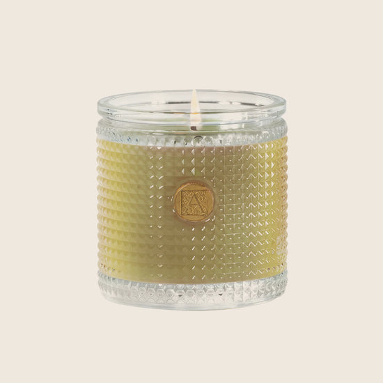 Load image into Gallery viewer, Grapefruit Fandango - Textured Glass Candle

