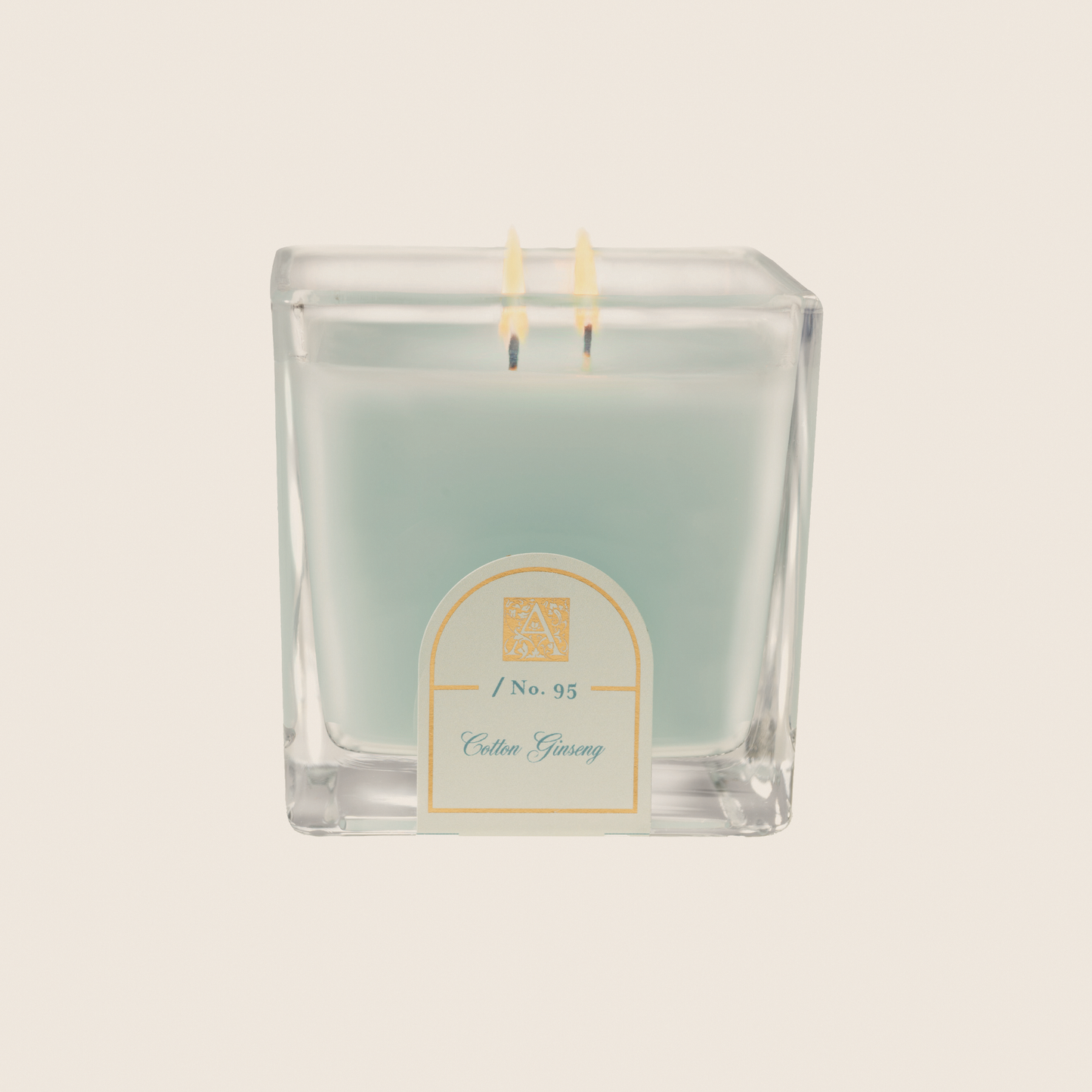Cotton Ginseng - Cube Glass Candle