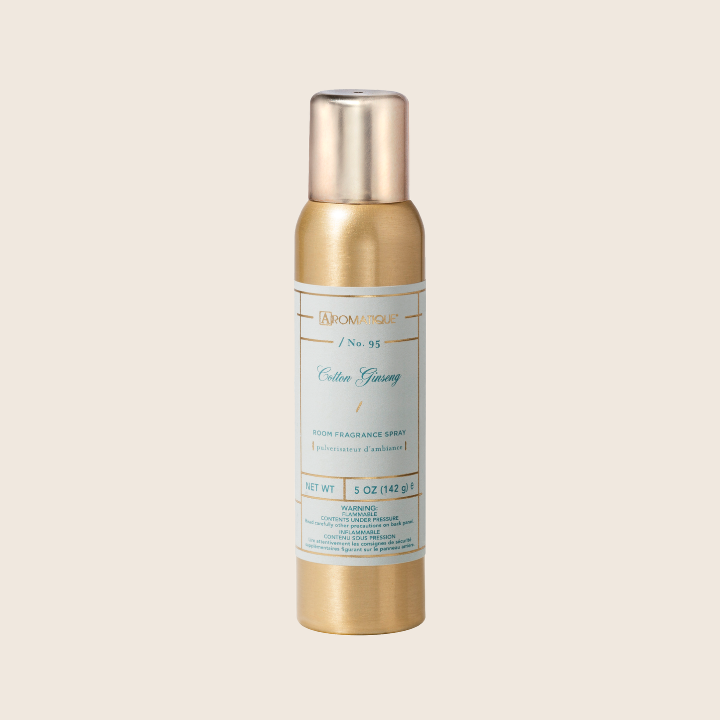 Refresh your space with the Cotton Ginseng Aerosol Room Spray. A light spray of this fine mist will fill your room with the relaxing fragrance of freshly picked cotton blended with jasmine, eucalyptus, and lavender florals.