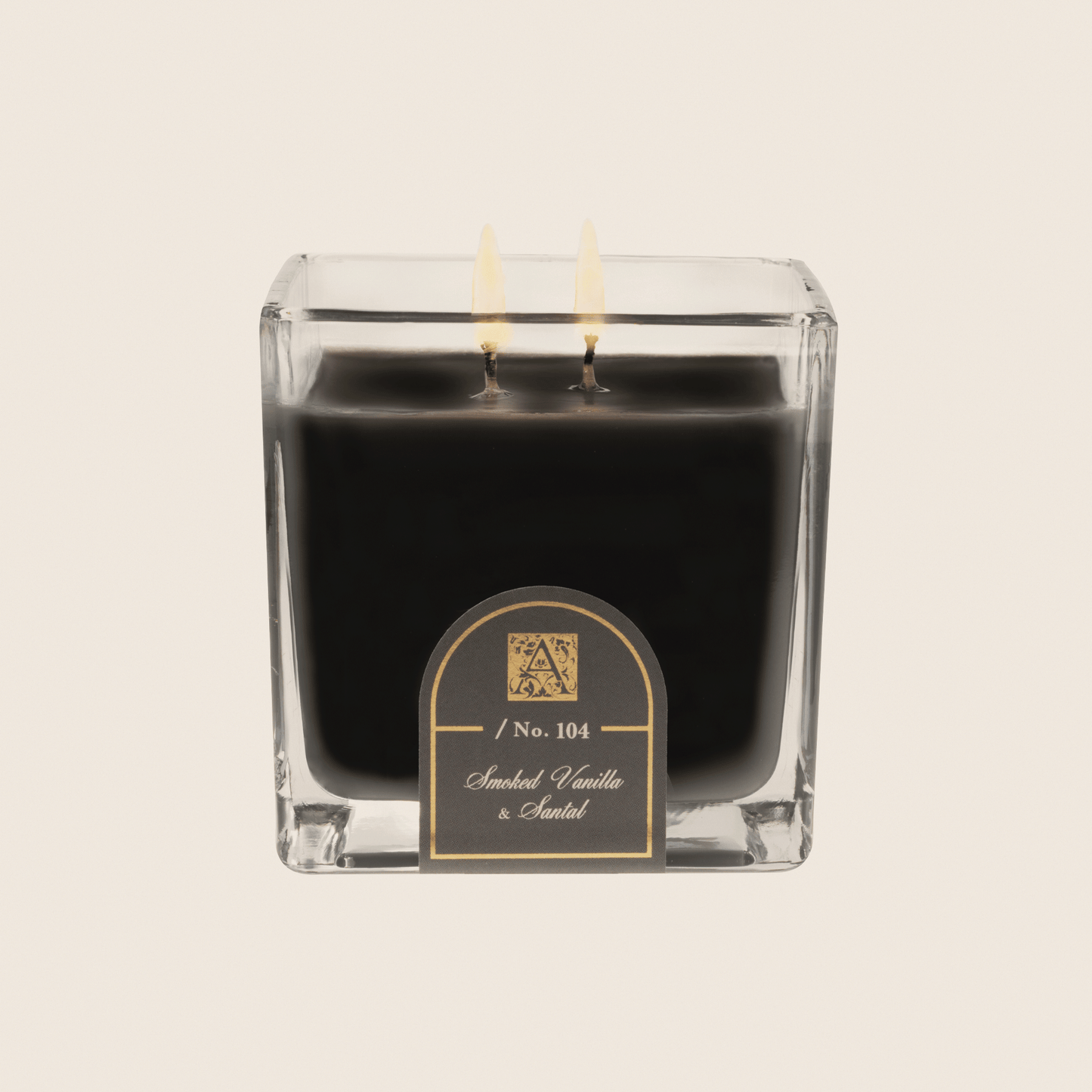 Load image into Gallery viewer, Smoked Vanilla &amp;amp; Santal - Cube Glass Candle
