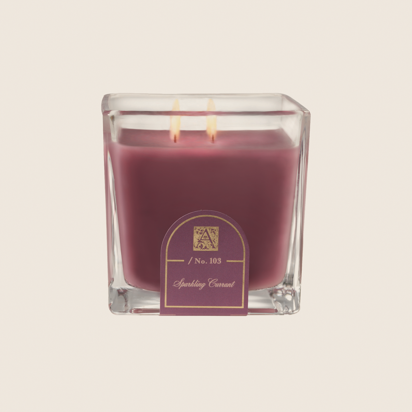 Sparkling Currant - Cube Glass Candle