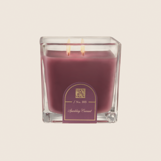 Sparkling Currant - Cube Glass Candle